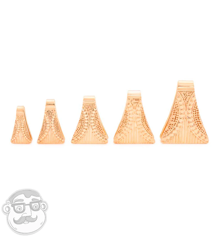 Flume Brass Ear Weights - Mrs Treak