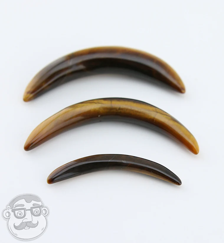 Tiger Eye Stone Septum Tusk - Mrs Treak