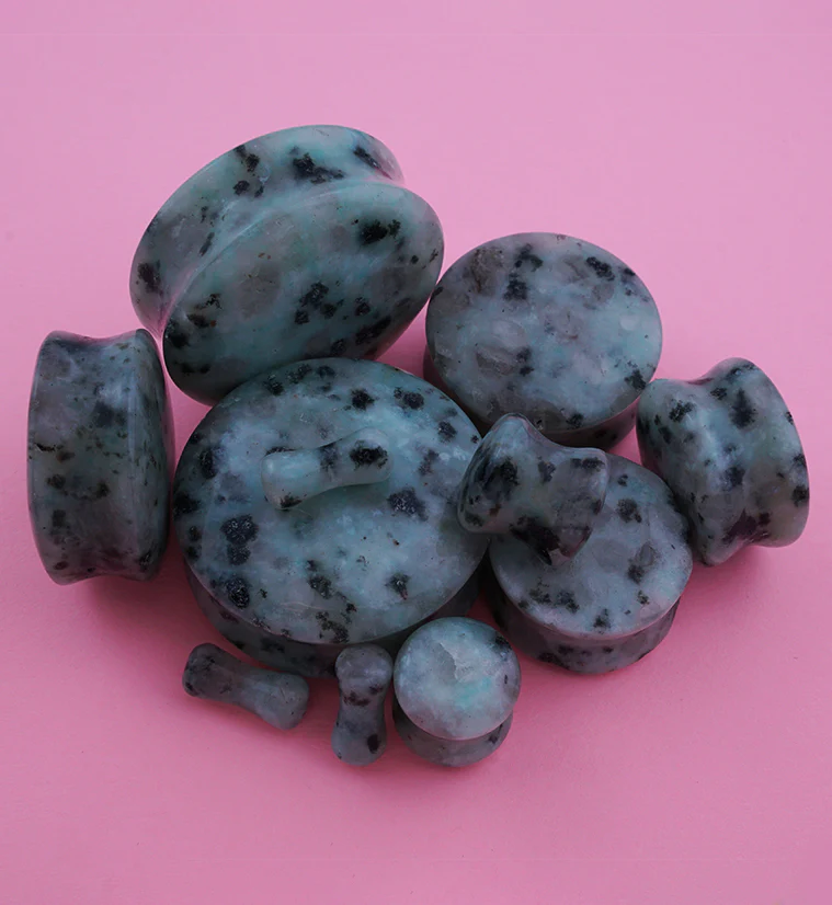 Sesame Jasper Stone Plugs - Mrs Treak