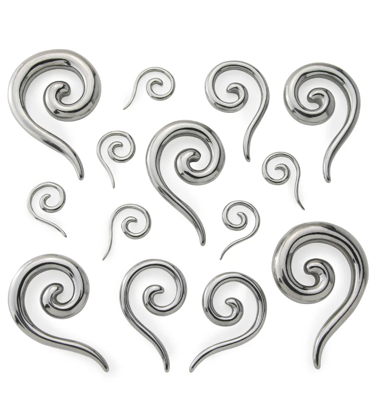 316L Stainless Steel Tail Spirals - Mrs Treak
