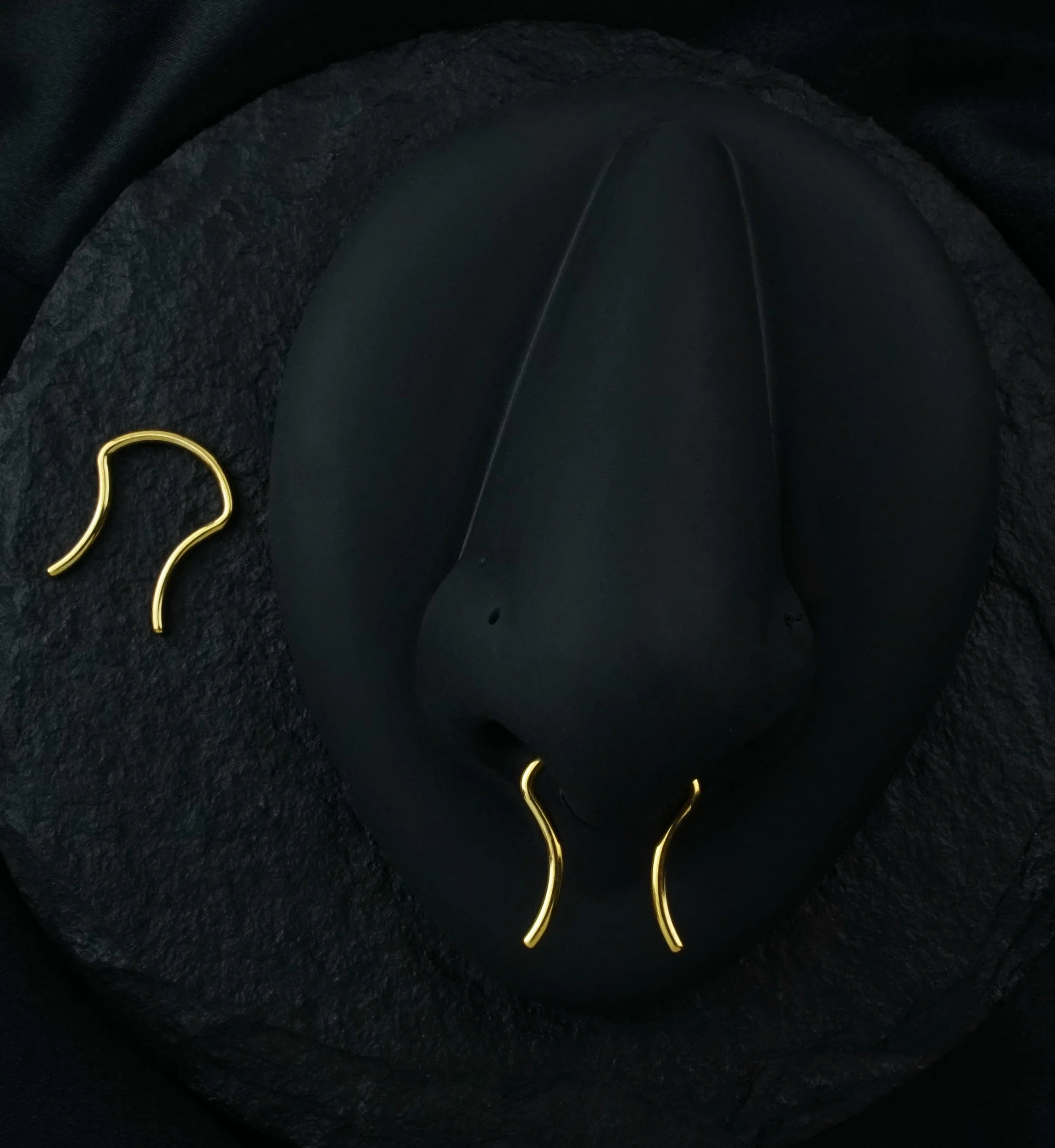 Gold PVD 316L Stainless Steel Septum Ring - Mrs Treak