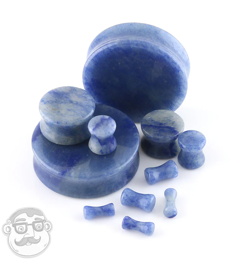 Blue Aventurine Stone Plugs - Mrs Treak