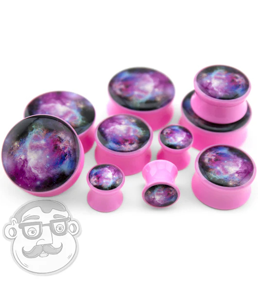Pink Galaxy Plugs - Mrs Treak
