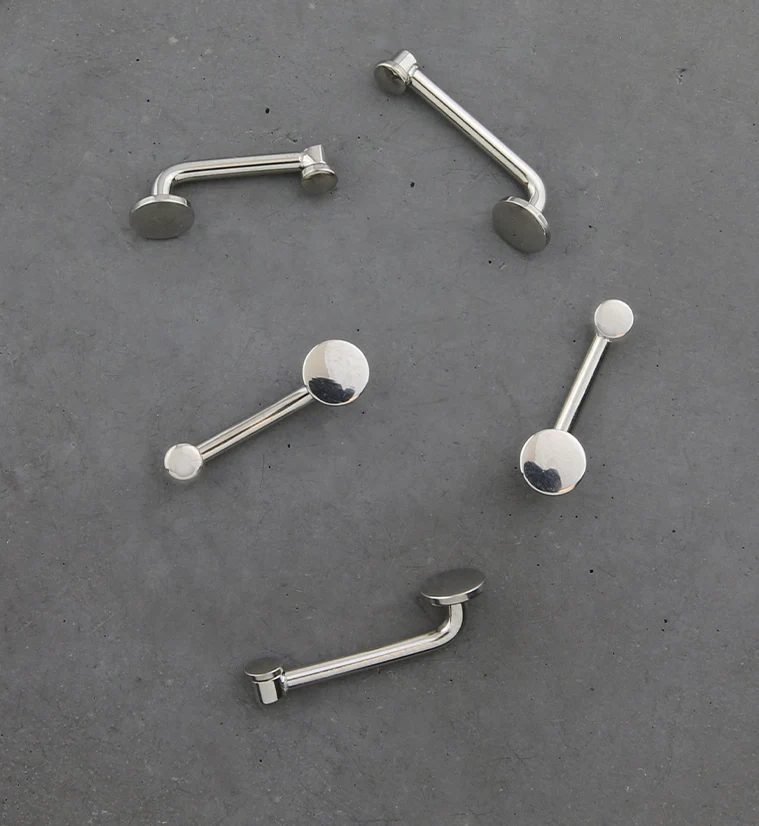 Flat Disk Vertical Clitoral Hood Internally Threaded Titanium Barbell - Mrs Treak