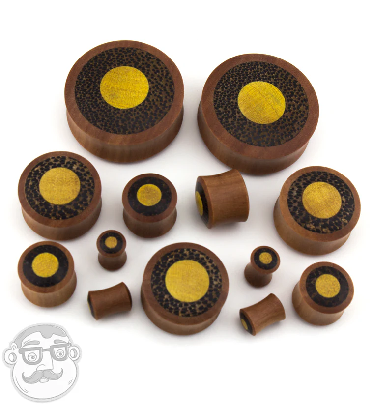 Saba Wooden Plugs with Double Wood Inlay - Mrs Treak