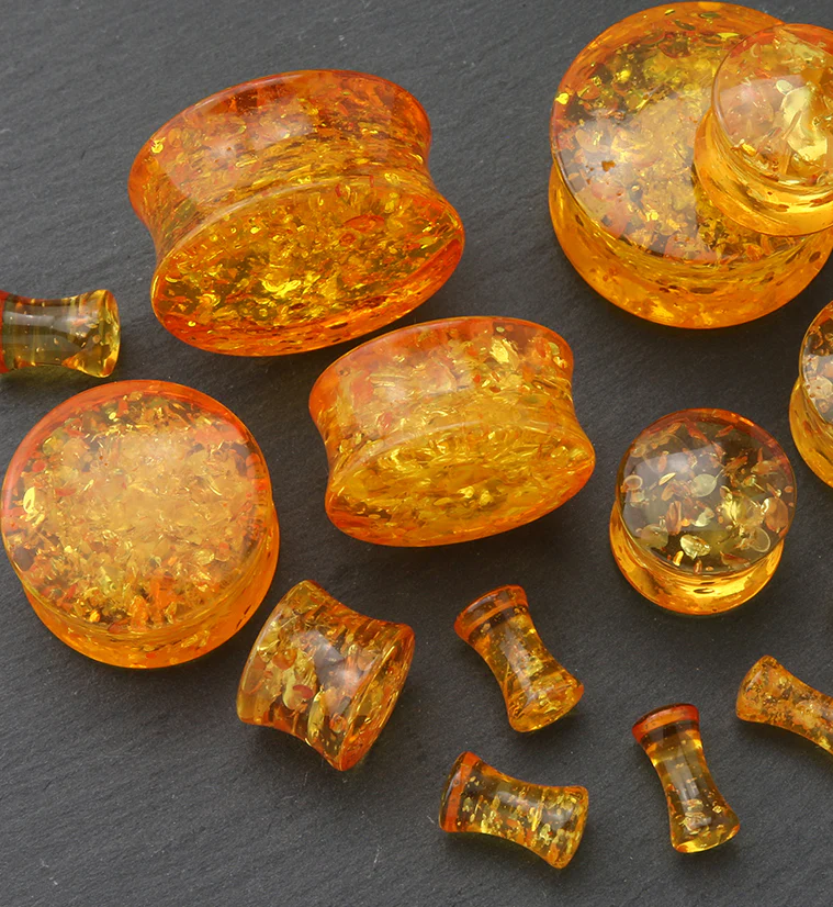 Synthetic Amber Plugs - Mrs Treak