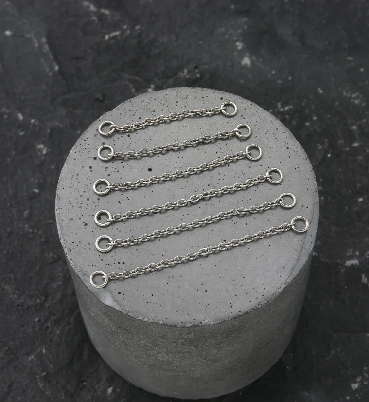 Rolo Titanium Nose & Cartilage Piercing Chain - Mrs Treak