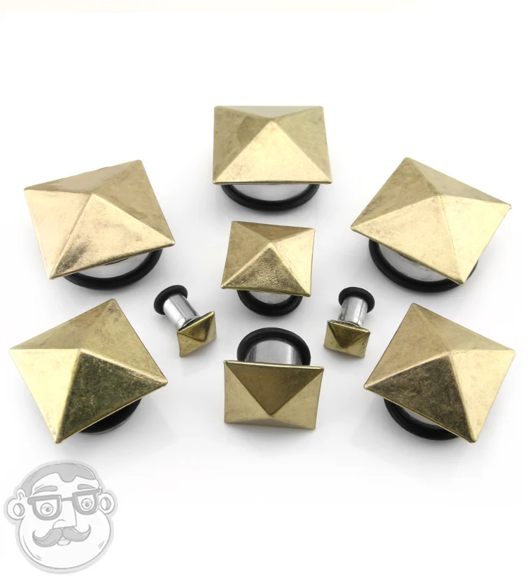 Polyhedra Single Flare Steel Plugs - Mrs Treak
