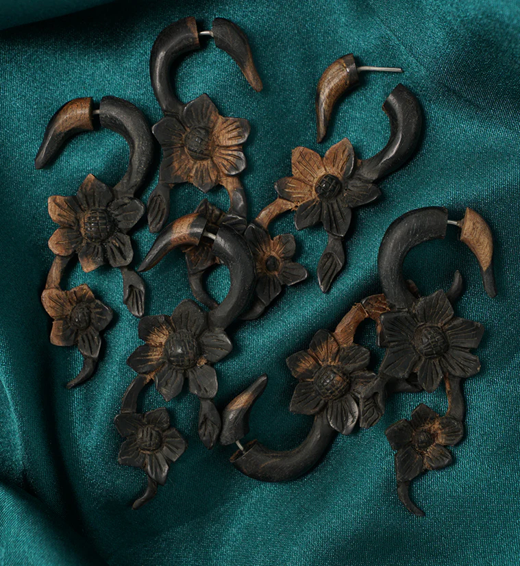 Flower Patch Areng Wood Hangers - Mrs Treak