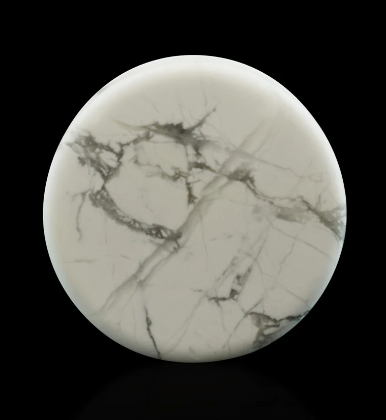 White Howlite Stone Plugs - Mrs Treak