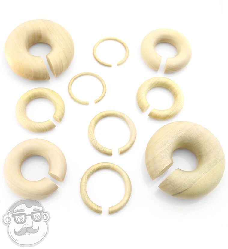 Crocodile Wooden Hoop Plugs - Mrs Treak