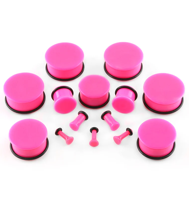 Pink Single Flare Plugs - Mrs Treak