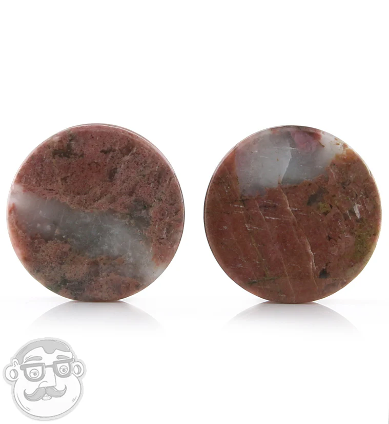 Rhodonite Stone Plugs - Mrs Treak
