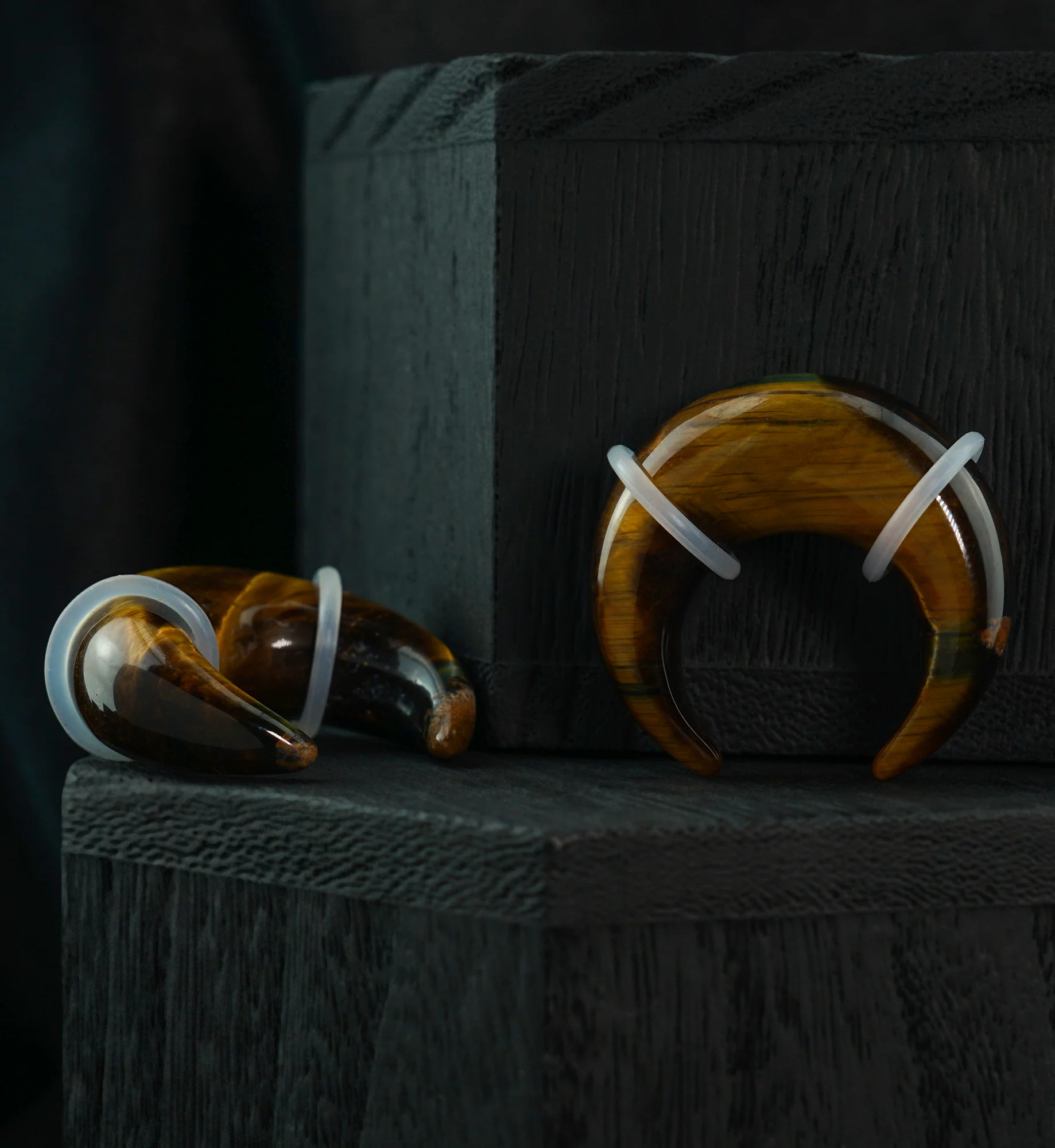 Tiger Eye Stone Pinchers - Mrs Treak