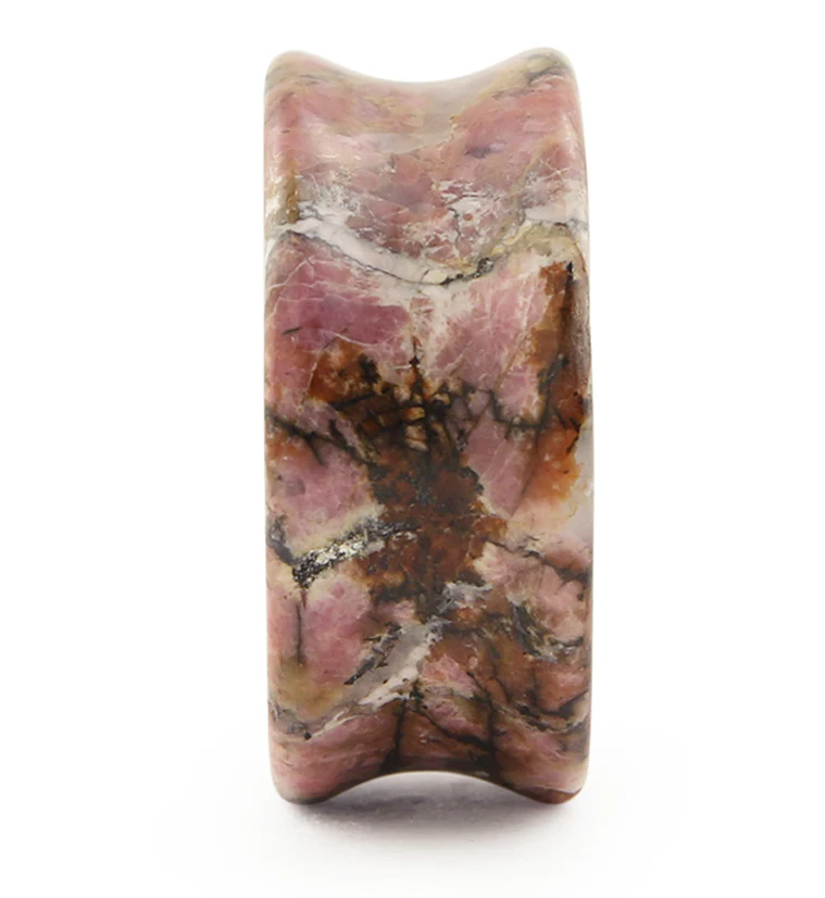 Rhodonite Stone Plugs - Mrs Treak