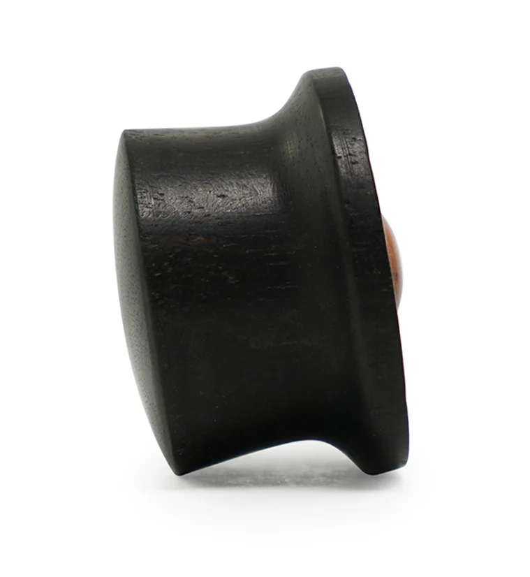 Red Sol Hammered Areng Wood Mayan Flare Plugs - Mrs Treak