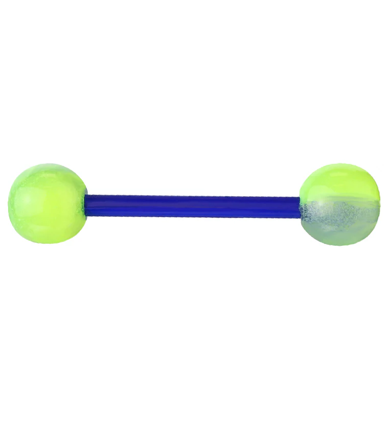 Dual Glow In The Dark Barbell - Mrs Treak