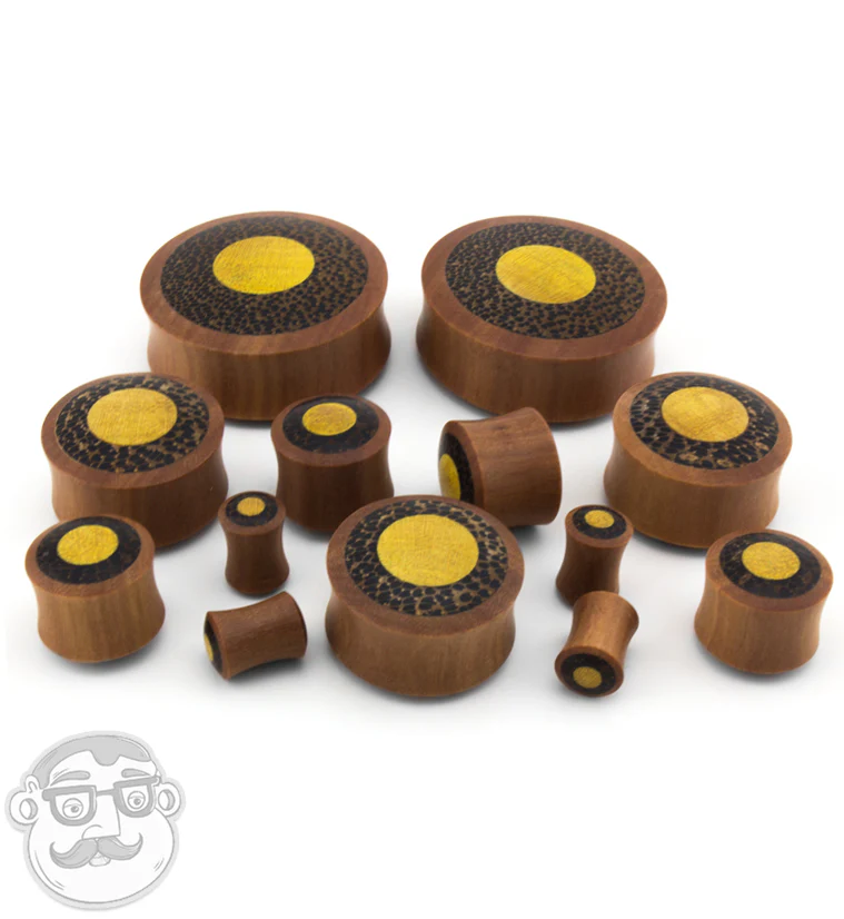 Saba Wooden Plugs with Double Wood Inlay - Mrs Treak