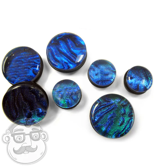 Garden Glass Plugs - Single Flare - Mrs Treak