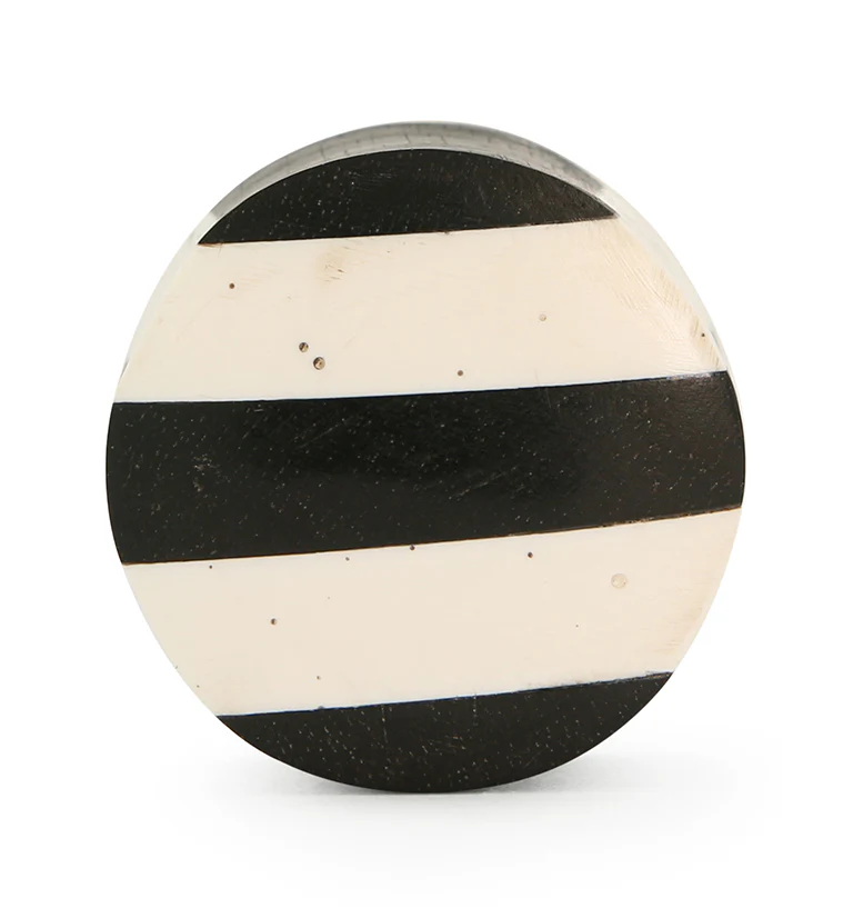 Stripe Bone & Wood Plugs (IMPERFECT) - Mrs Treak