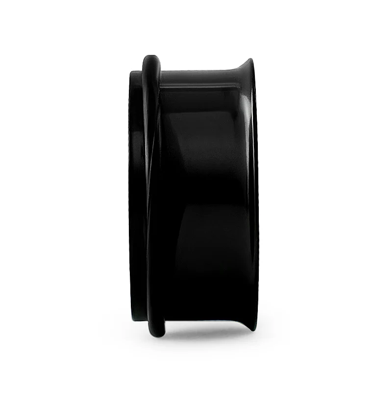 Single Flare Black Steel Tunnels - Mrs Treak