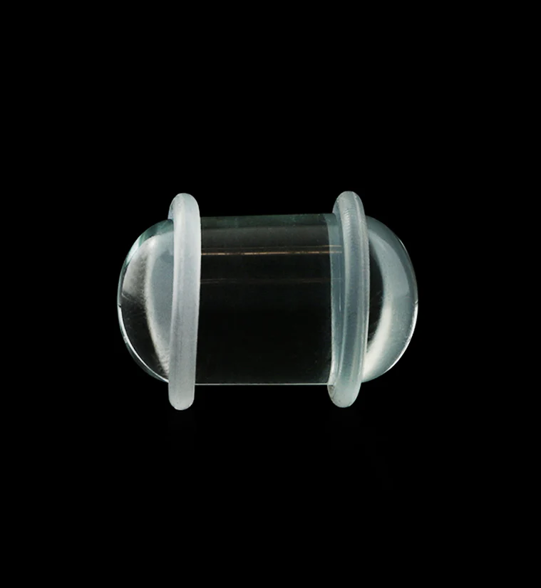 Clear Glass No Flare Plugs - Mrs Treak