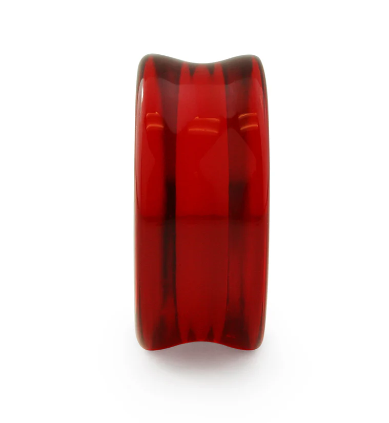 Red Glass Plugs - Mrs Treak
