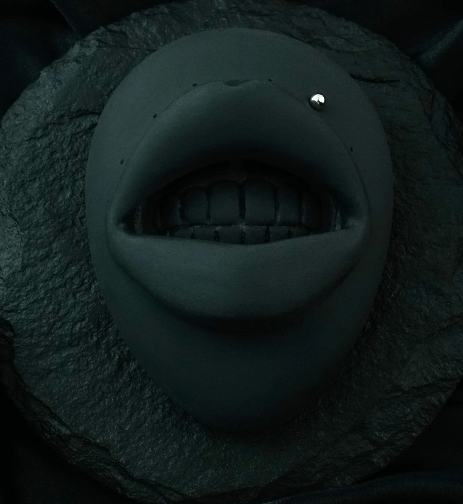 14kt White Gold Flat Back Labret Post - Mrs Treak