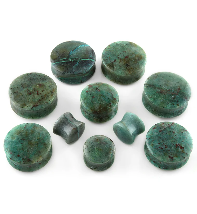 Chrysocolla Stone Plugs (B-Grade) - Mrs Treak