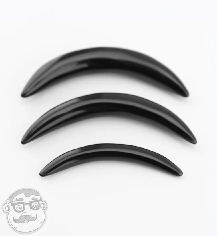 Black Obsidian Septum Tusk - Mrs Treak