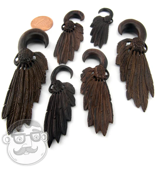 Sono Wood Dreamcatcher Hanger Plugs - Mrs Treak