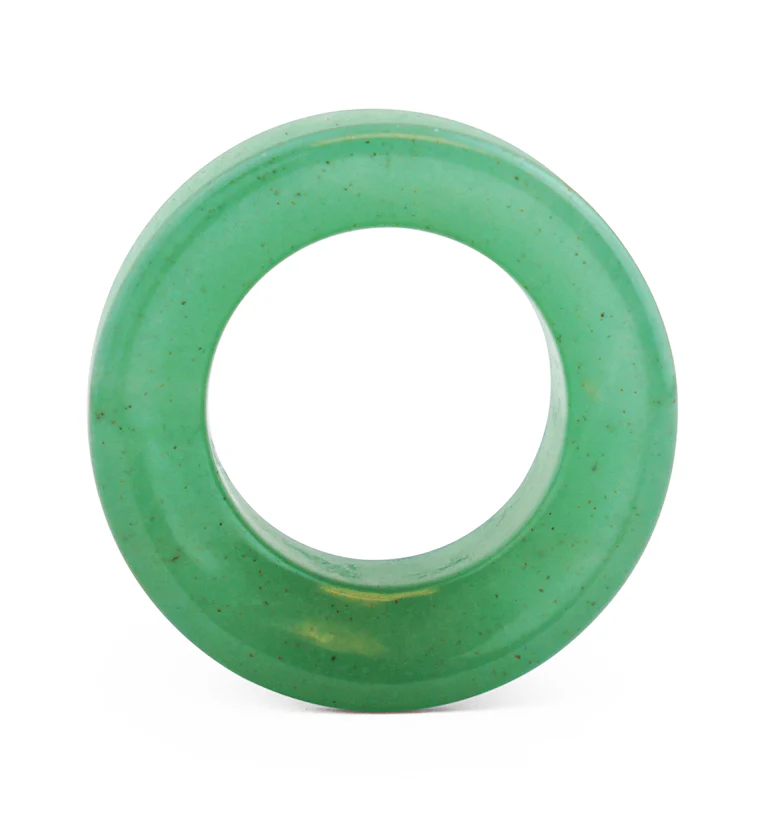 Aventurine Stone Double Flare Tunnels - Mrs Treak