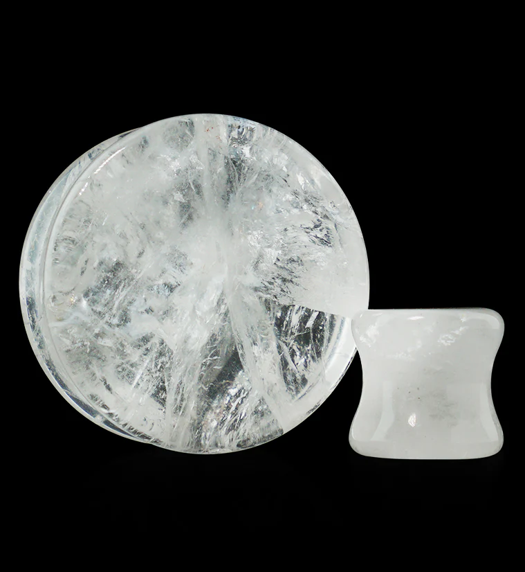 Crystal Quartz Stone Plugs - Mrs Treak