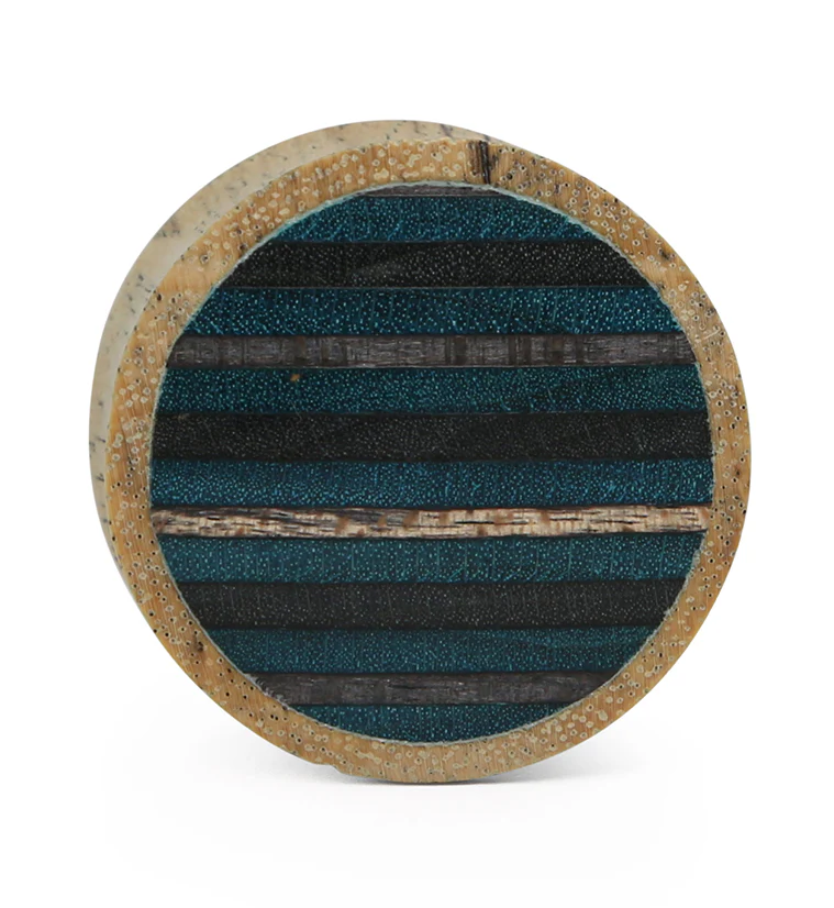 Black & Blue Wood Skateboard Plugs - Mrs Treak