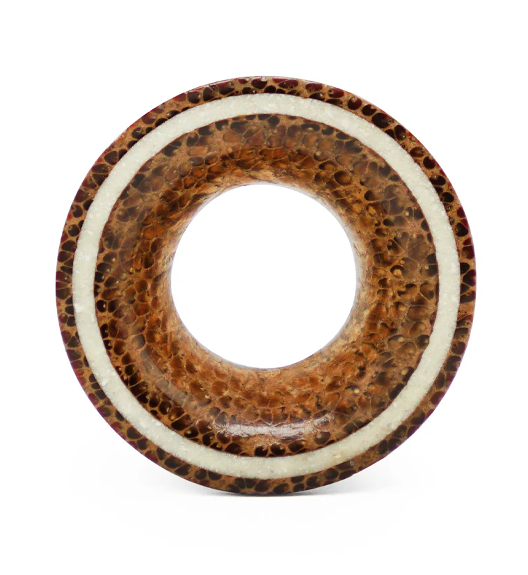 Coconut Wooden Tunnels with White Resin Inlay - Mrs Treak