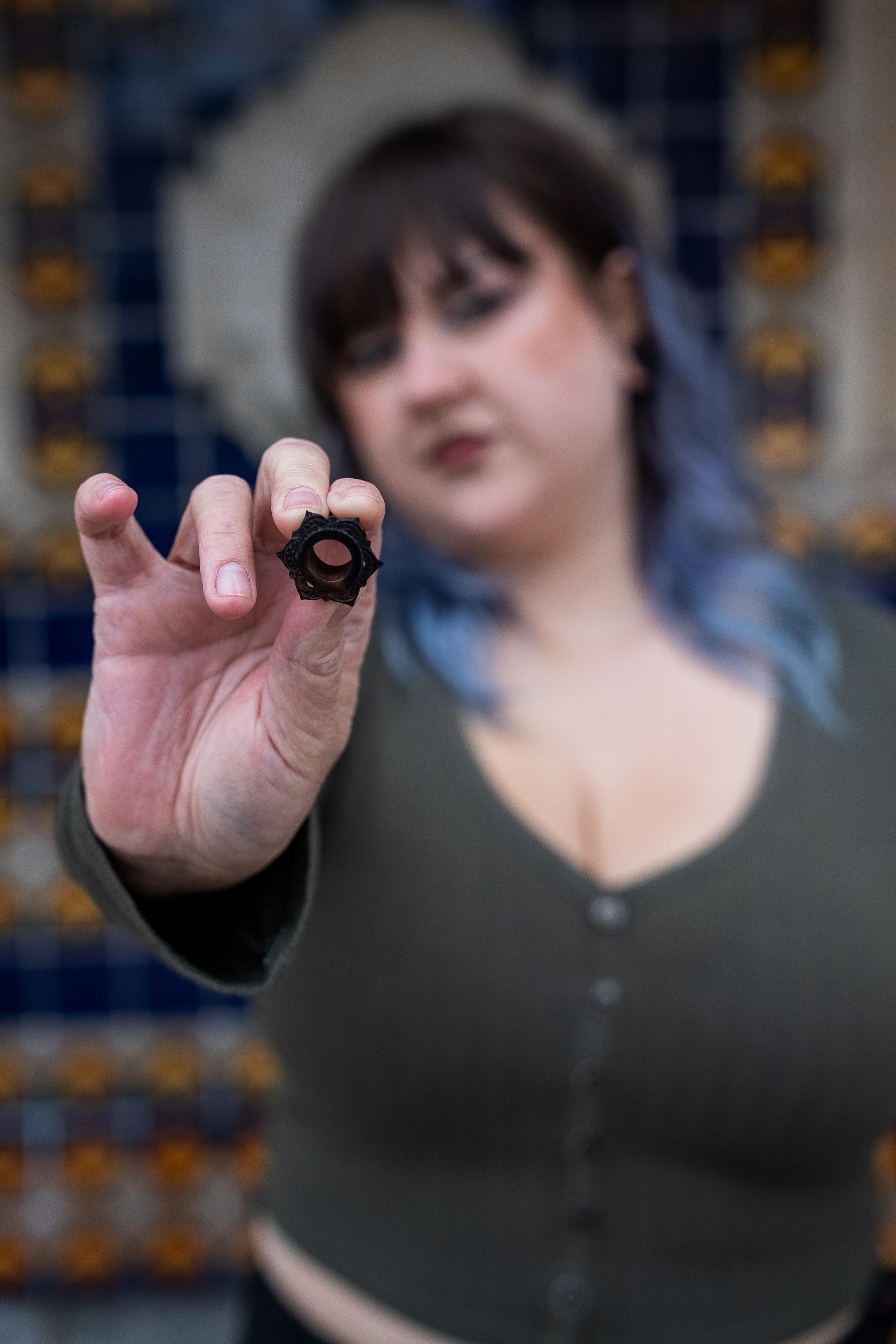 Filigree Areng Wood Mayan Flare Tunnel Plugs - Mrs Treak