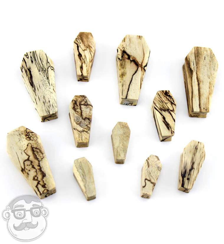 Tamarind Wood Coffin Plugs - Mrs Treak