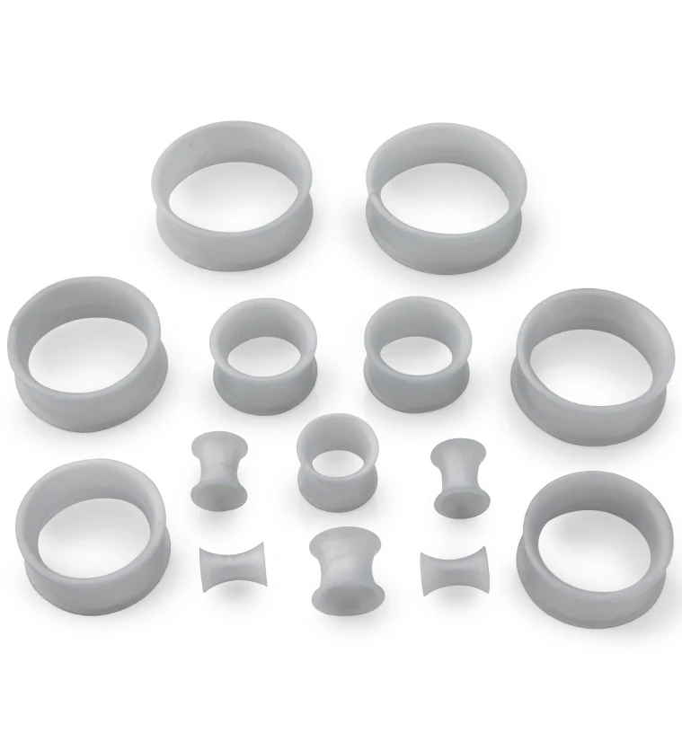 Matte Silver Silicone Ear Skins - Mrs Treak