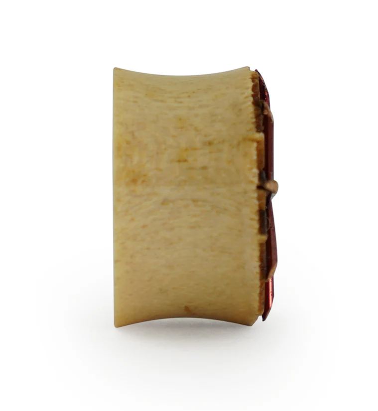 Rustic Mandala Tamarind Wood Plugs - Mrs Treak