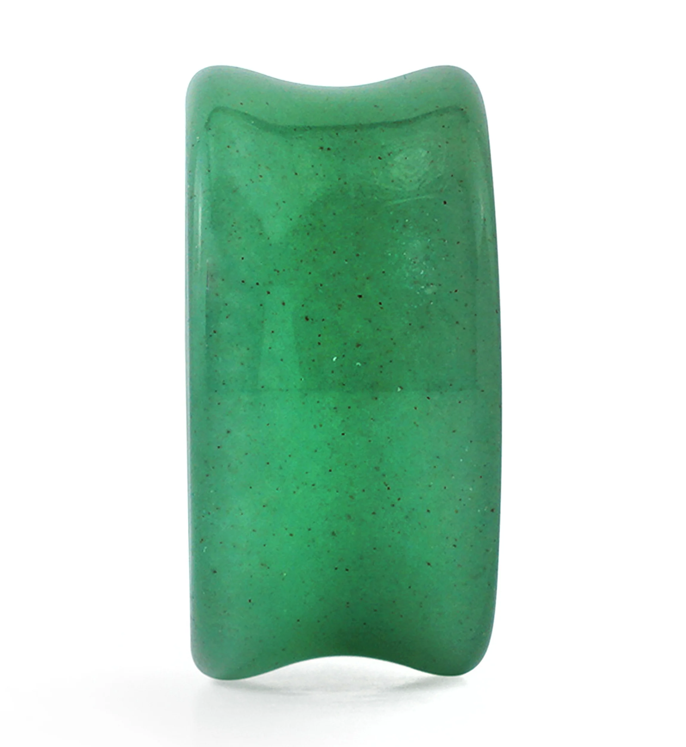 Green Aventurine Stone Thick Wall Tunnels - Mrs Treak