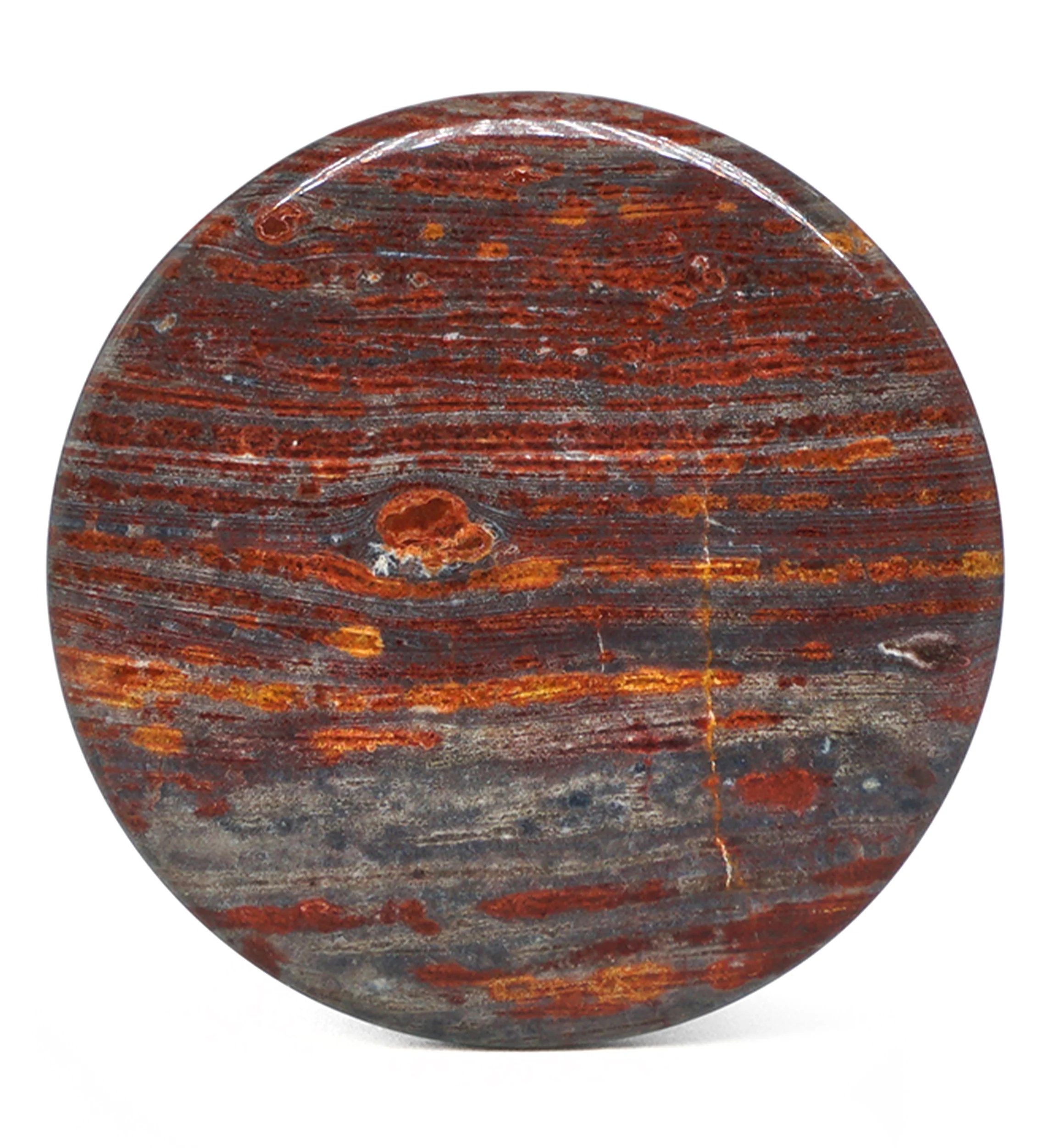 Red Brecciated Jasper Stone Plugs - Mrs Treak
