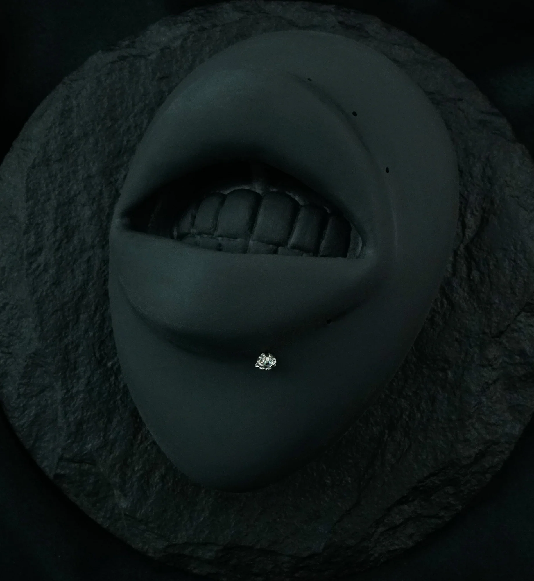 16G Star CZ Bioflex Labret Post - Mrs Treak