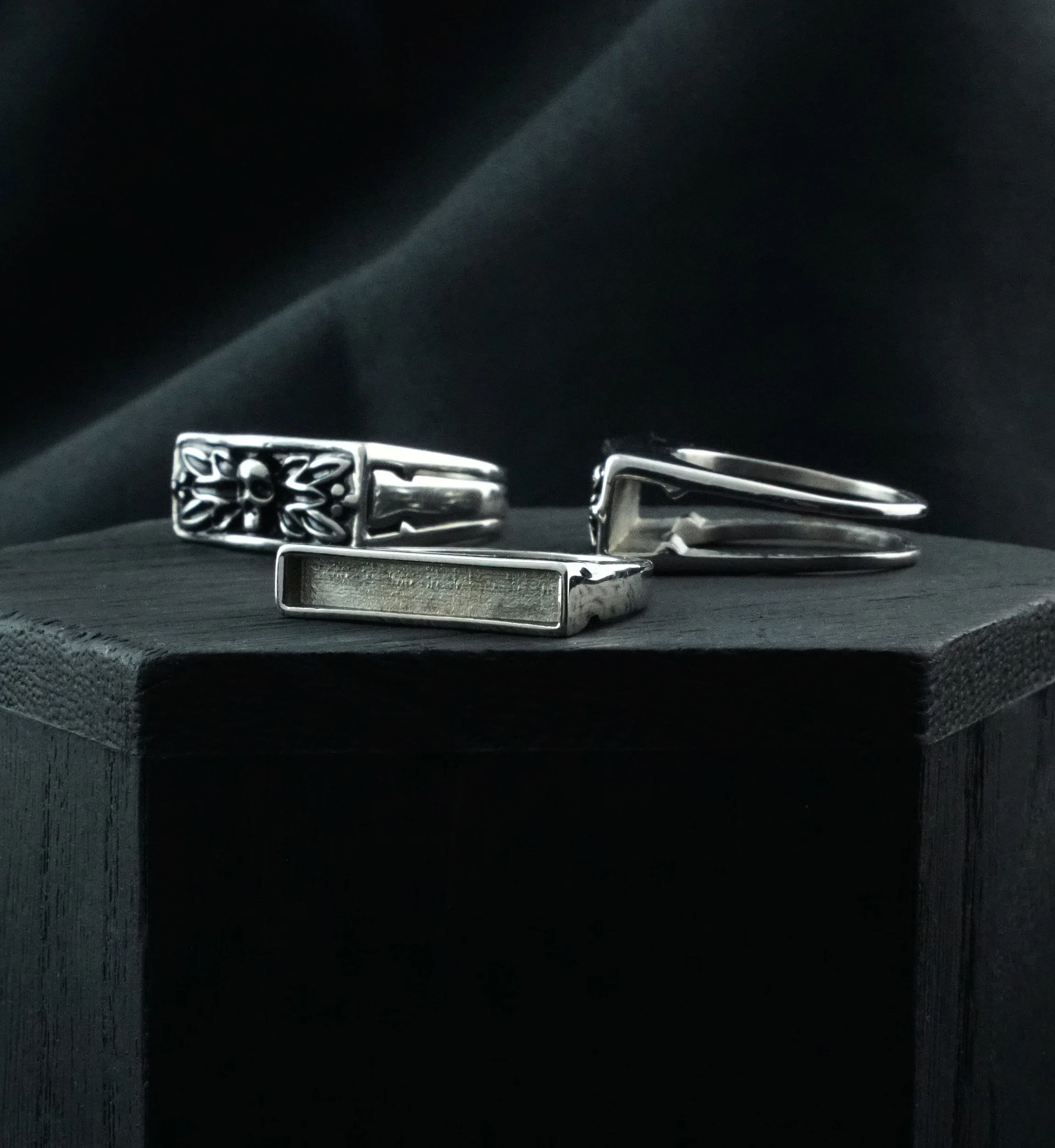 Death Moth Secret Compartment Stainless Steel Ring - Mrs Treak