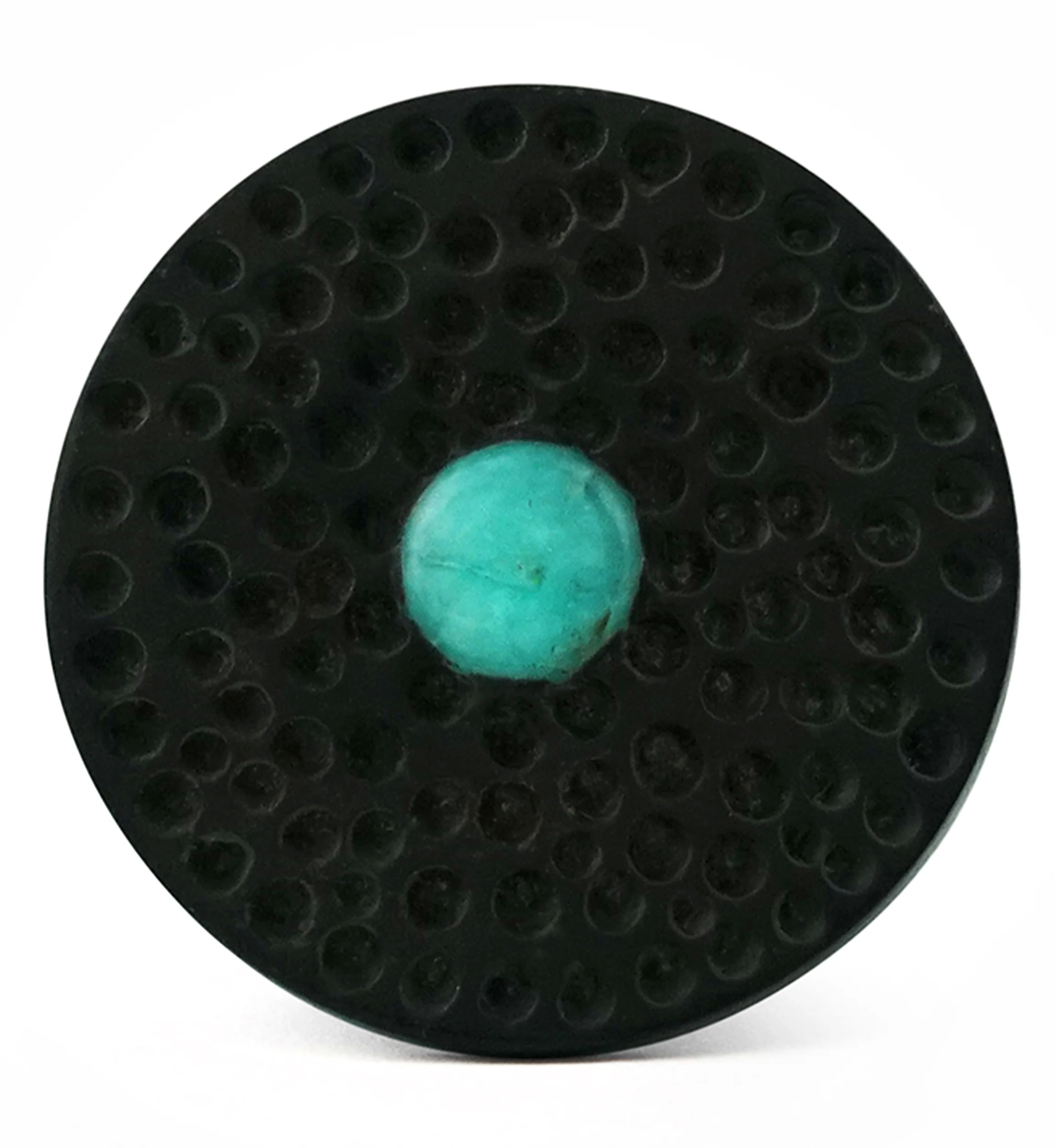 Hammered Amazonite Stone Areng Wood Mayan Flare Plugs - Mrs Treak