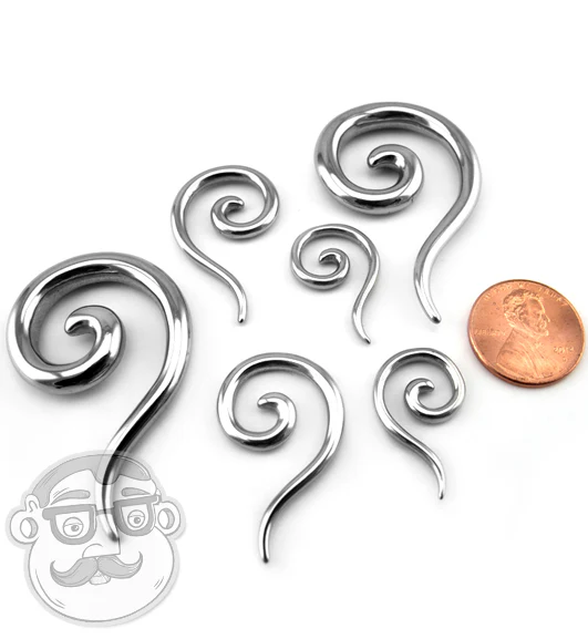 316L Stainless Steel Tail Spirals - Mrs Treak