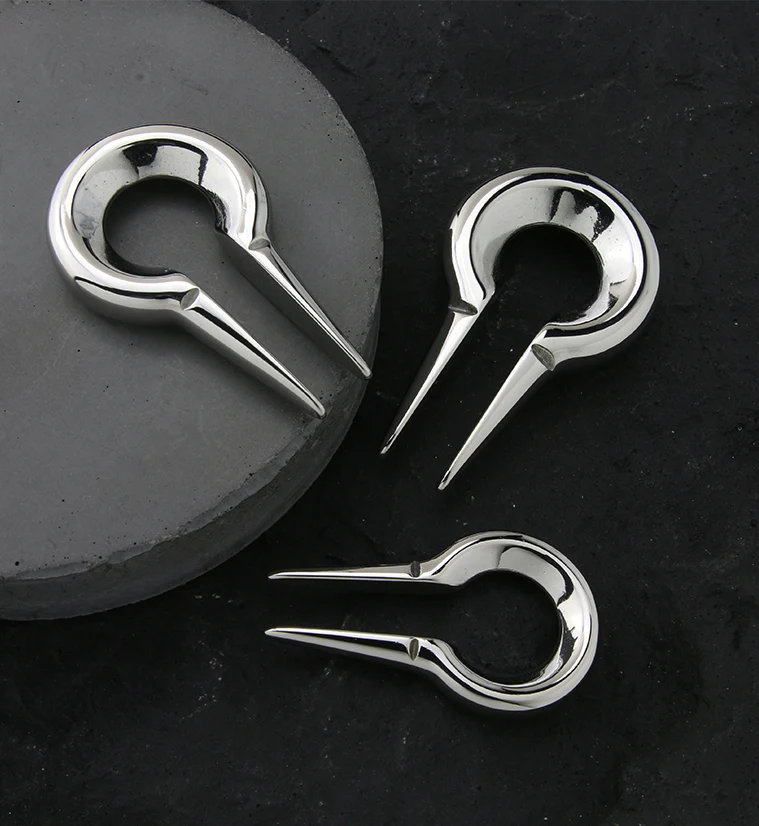 Keyhole Stainless Steel Ear Weights - Mrs Treak