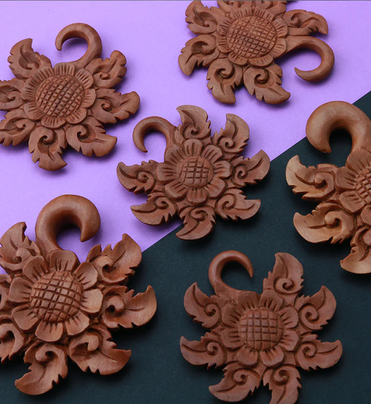 Tribal Flower Wooden Hangers - Mrs Treak