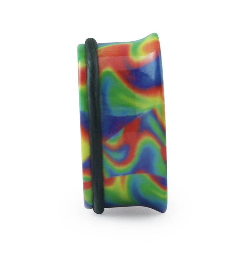 Hippie Tie Dye Plugs - Mrs Treak