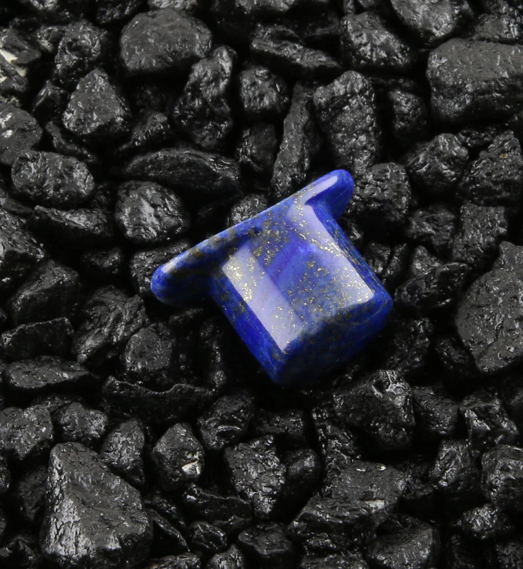 Lapis Lazuli Stone Labret Plug - Mrs Treak