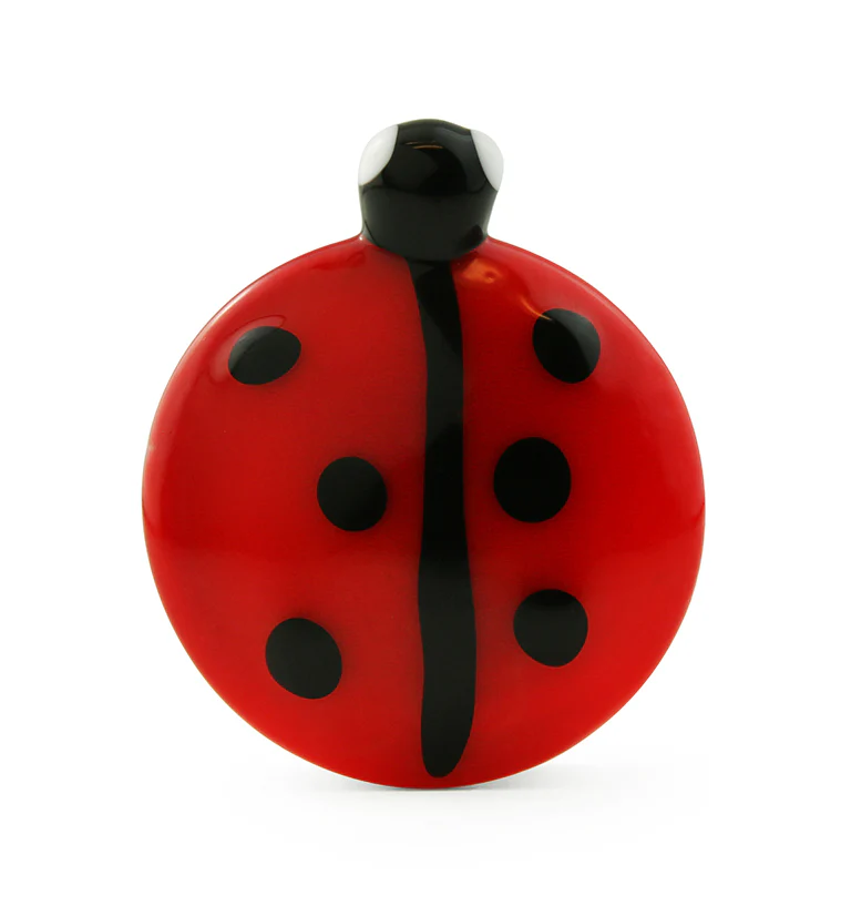 Single Flare Ladybug Glass Plugs - Mrs Treak